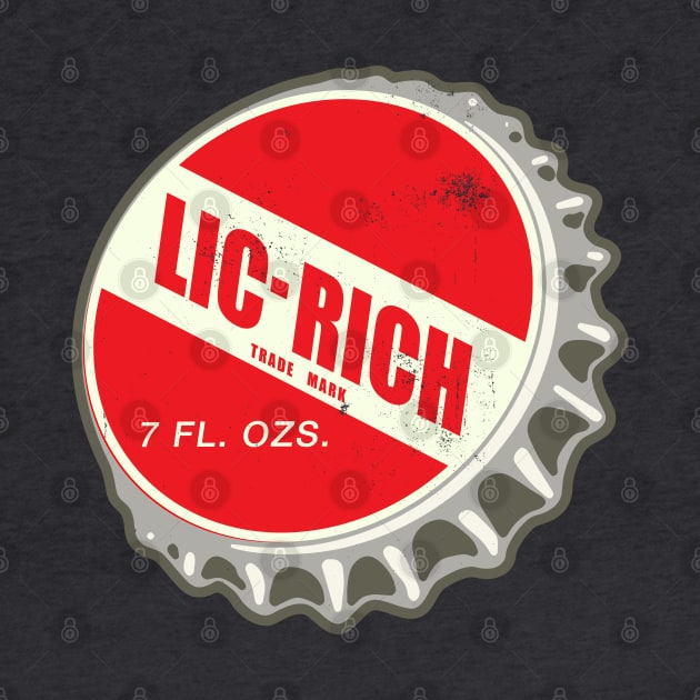 Vintage Lic Rich Licorice Soda Bottlecap by StudioPM71